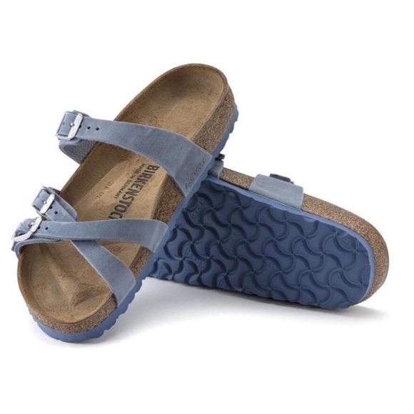 Birkenstock Denim Blue Double Strap Sandals - Picture 3 of 10